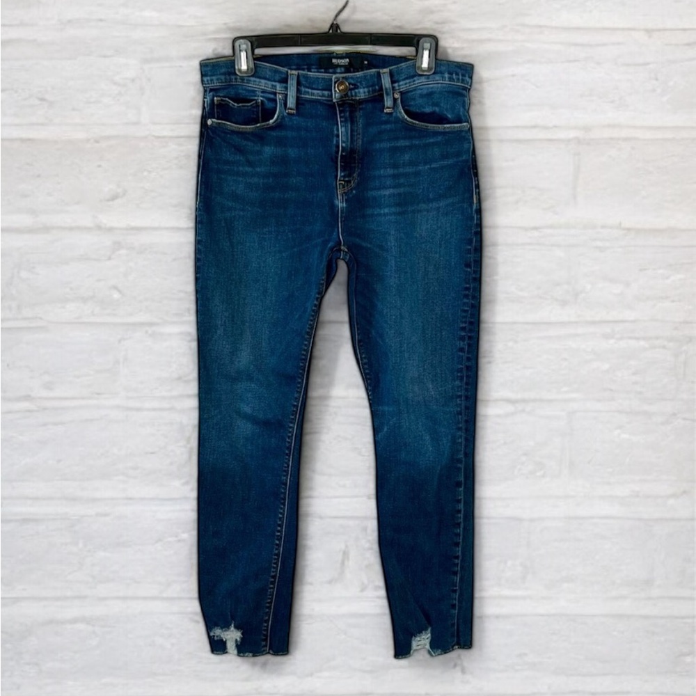 ⭐️ Hudson Nico Skinny Raw Hem Ankle Stretch Jeans Size 30